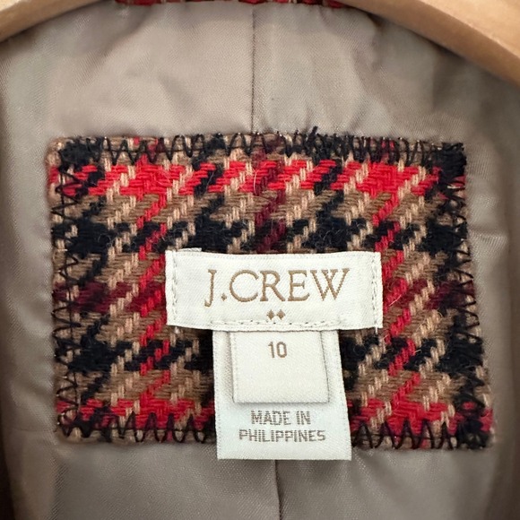 J.Crew Schoolboy Houndstooth Single Breasted Blazer Size 10 - Picture 3 of 10